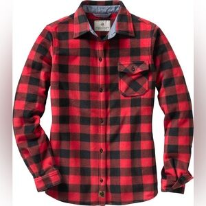 EUC Legendary Whitetails Trail Guide Fleece Long Sleeve Button-Up Shirt, Size M